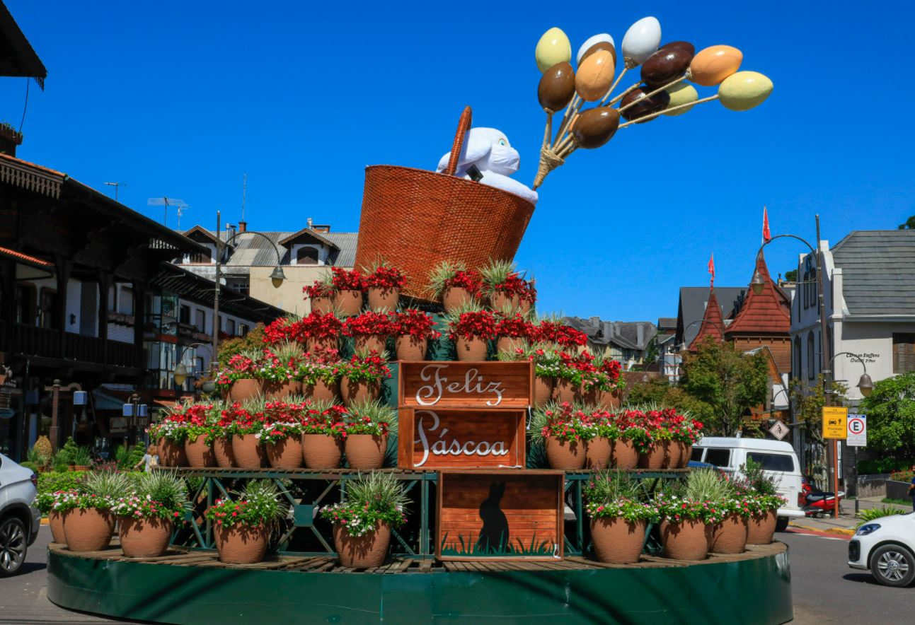 Páscoa em Gramado: as ruas ficam super decoradas!
